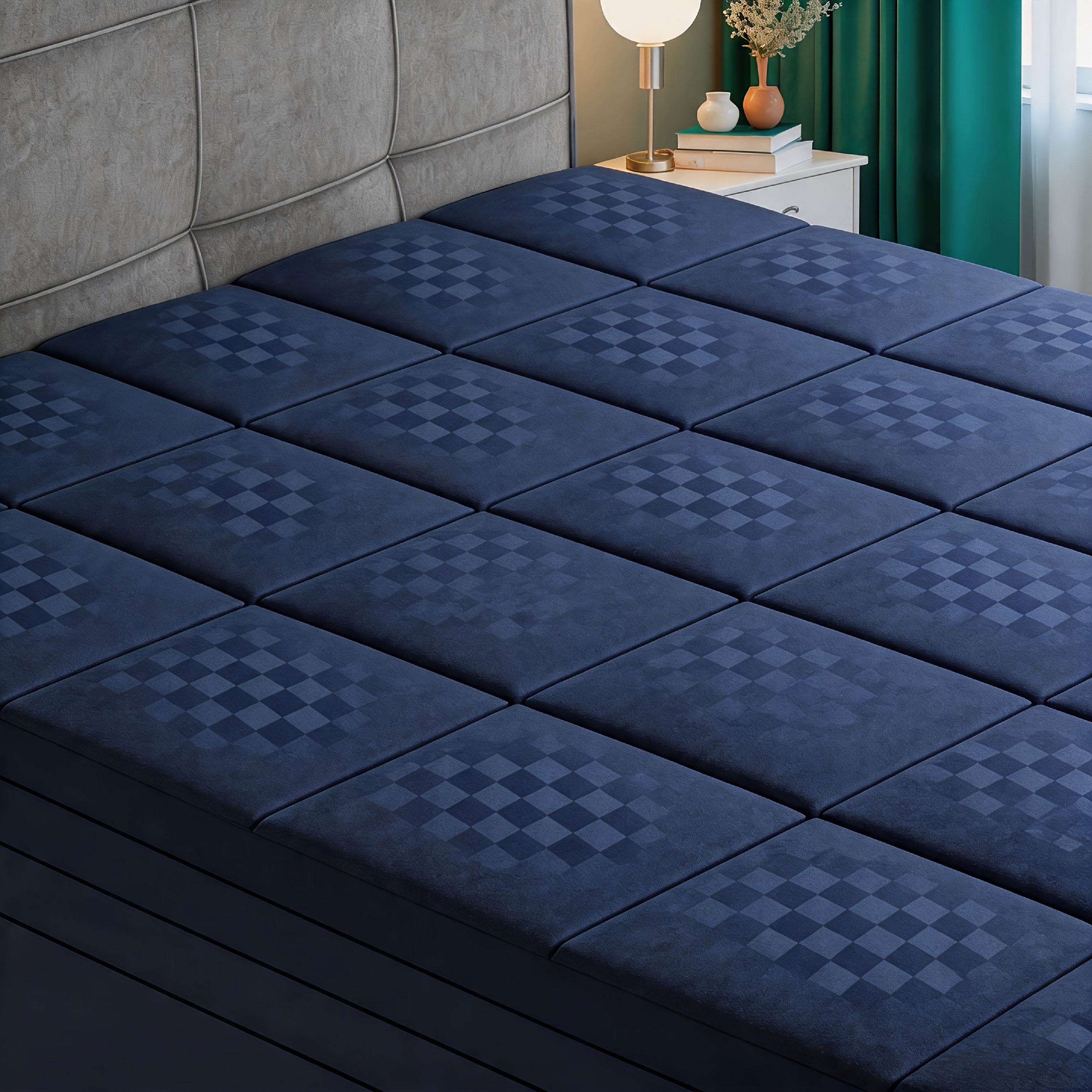 Cooling Quilted Mattress Topper with Deep Pocket – Soft Breathable Fitted Mattress Pad for Twin, Full, Queen, King & California King, 8–21 Inch Deep Pocket