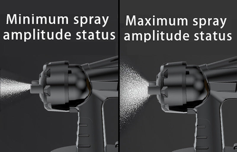 Cordless Paint Sprayer with Rechargeable Battery, High-Pressure Electric Spray Gun for Furniture, Cabinets, Fences, Walls & Doors, Variable Flow DIY Paint Sprayer for Home Renovation