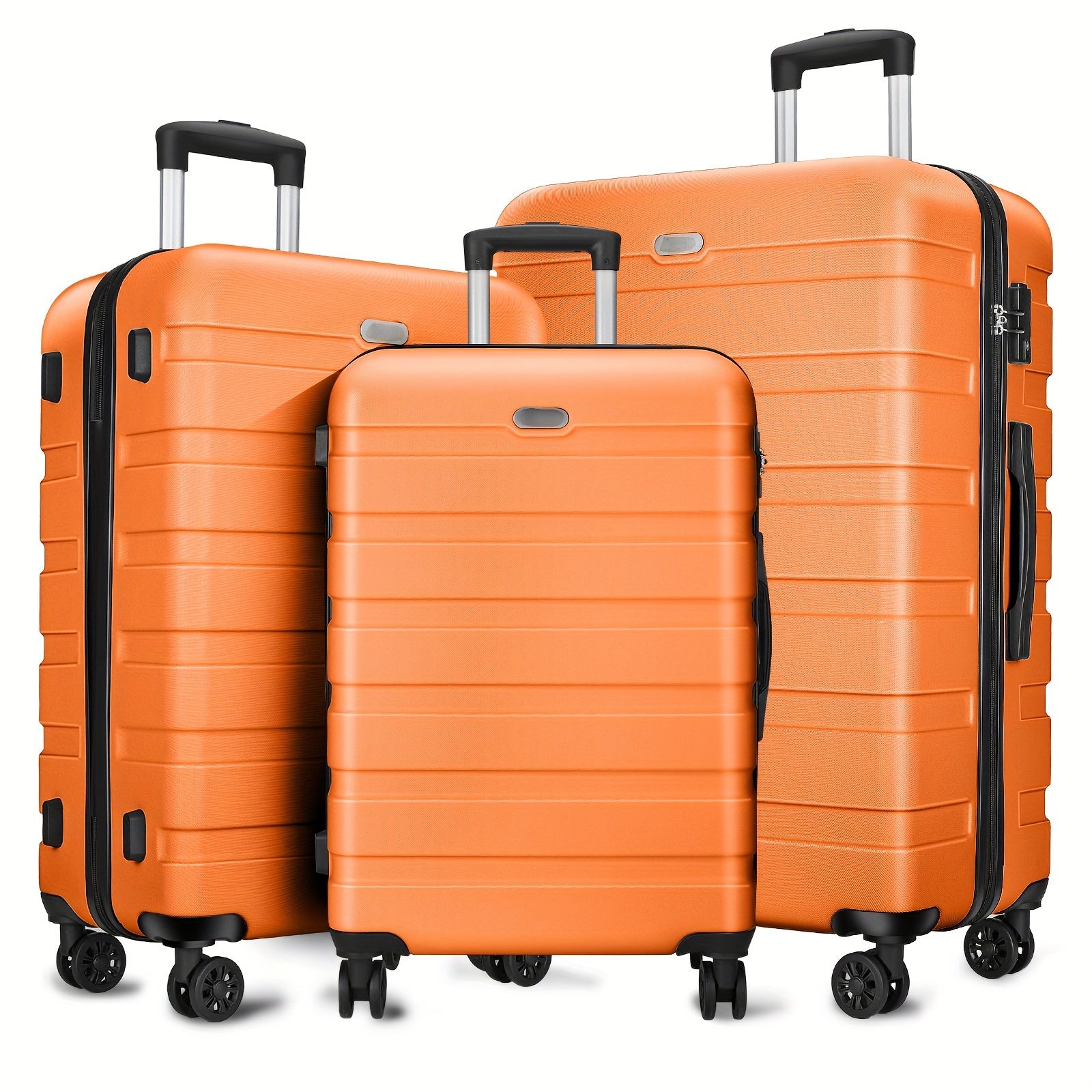ABS+PC Hardside Luggage Set 3-Piece with TSA Lock & 4 Universal Wheels – Lightweight Suitcase 20" Carry-On, 24" & 28" Checked Sizes for Men & Women | ShopVora CA