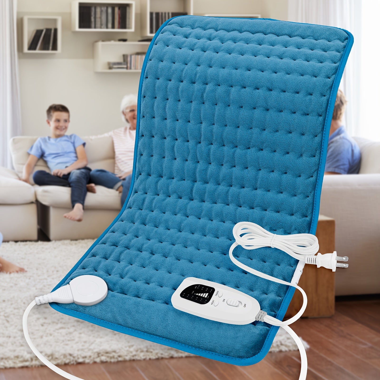 Heating Pad for Back 24"x12" – 6 Heat Settings, Auto Shut-Off, Machine Washable, Fast Heating Electric Pad for Neck, Shoulder, Abdomen & Legs, Dry & Moist Heat Therapy | ShopVora CA
