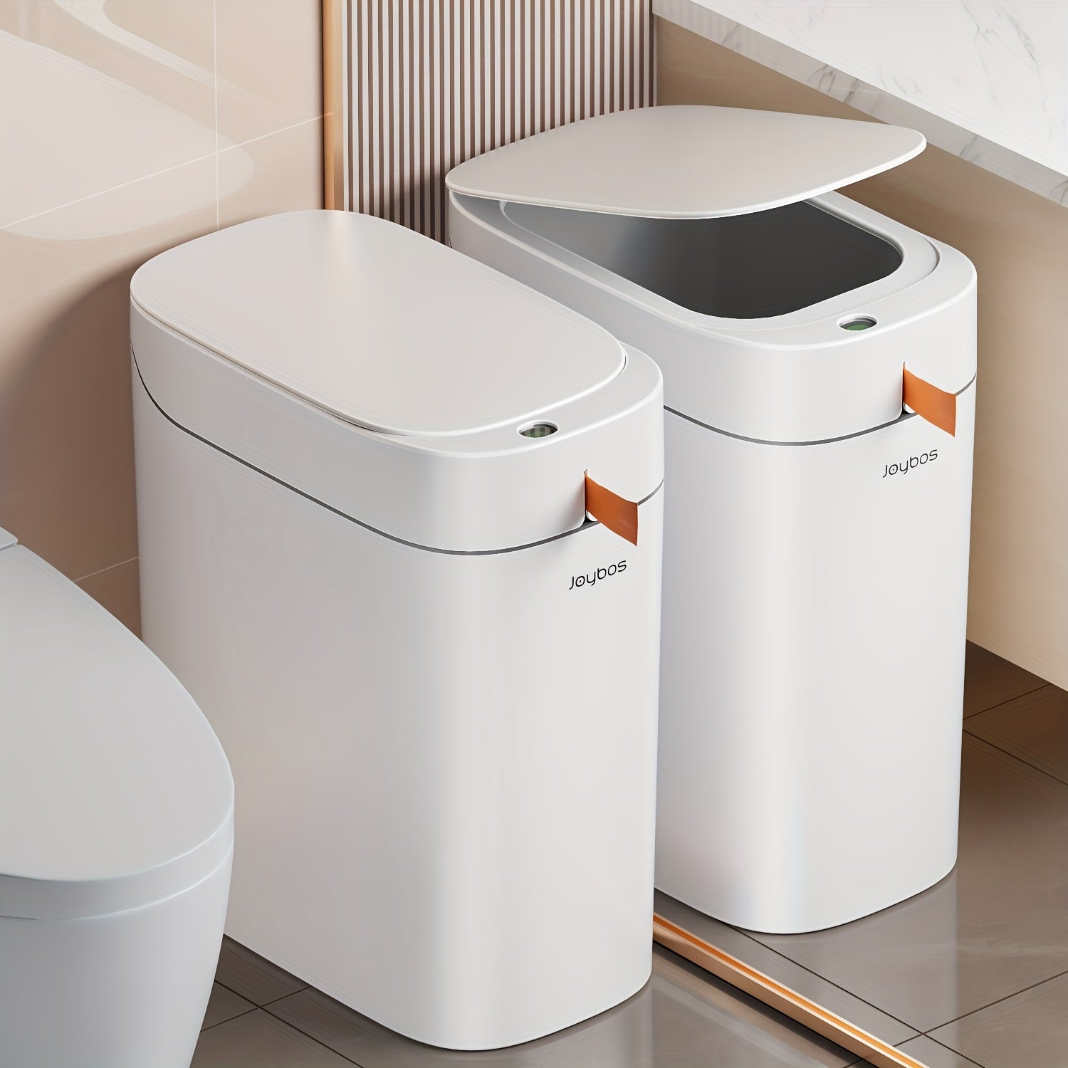 1pc/2pcs Touchless Smart Trash Can with Quiet Close Lid, Motion Sensor, And Exhaust Fan for Automatic Bag Expanding, Rechargeable Waste Bin for Kitchen, Office, Bedroom, Living Room, 0.3S Automatic Open Garbage Bin with 90/180 Trash Bags, Ideal Gift