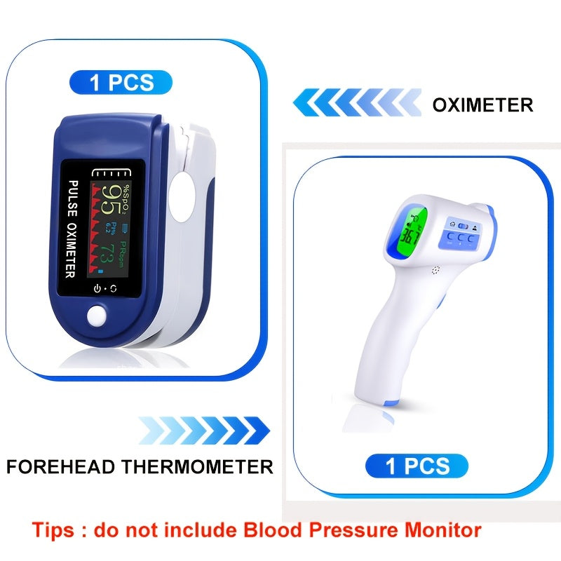 Fingertip Pulse Oximeter SpO2 Blood Oxygen Saturation Monitor – Auto-Rotate TFT Display, Plethysmograph Waveform & Pulse Graph, Batteries Included, Blue | ShopVora CA
