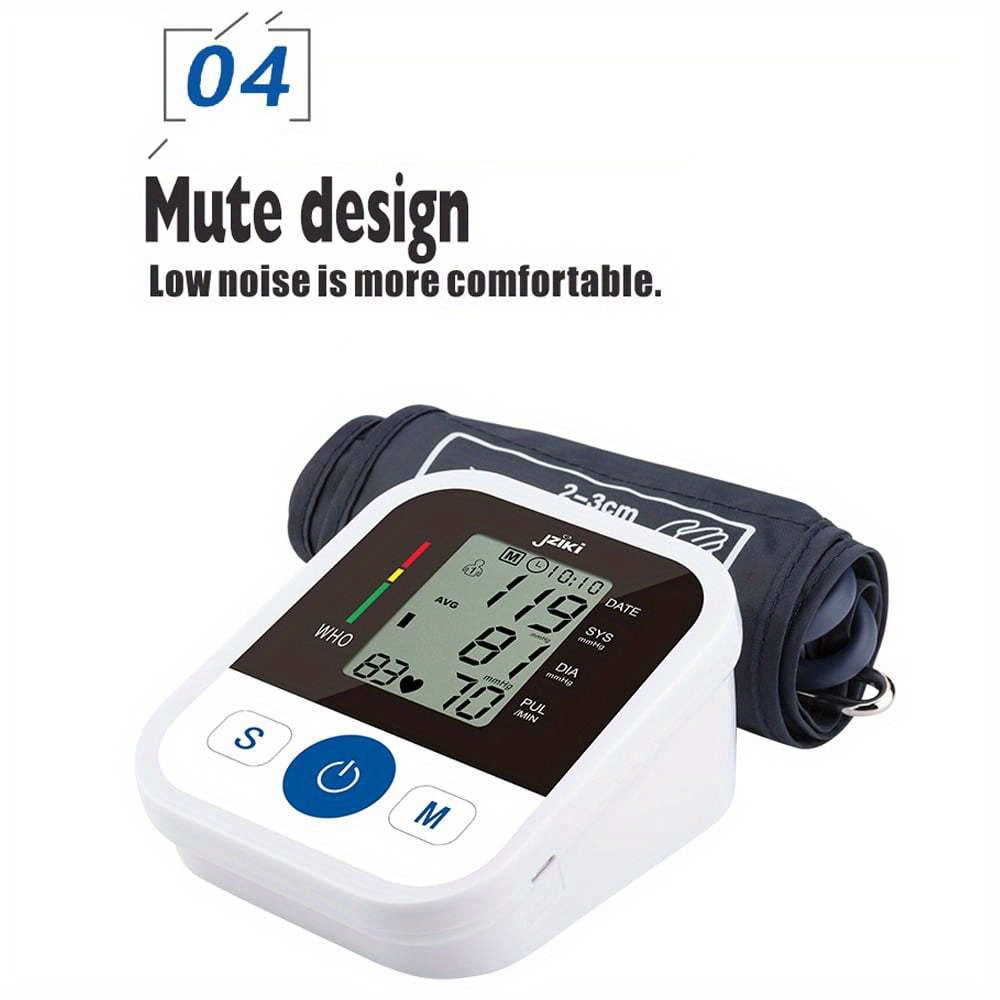 Upper Arm Blood Pressure Monitor with Voice Broadcast – 2-User 198 Memory, Backlit Display, USB & Battery, Pregnancy & Family Home BP Monitor Canada