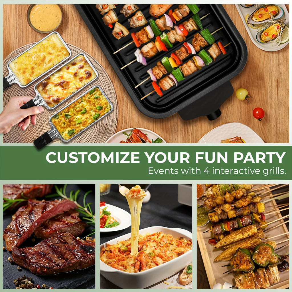 Smokeless Electric Grill, Indoor Grill with Removable Non-Stick Plate, Indoor Grill, Kitchen Must Haves, 1700W, Portable BBQ Grill, Electric Griddle, Best Quality Items, Dishwasher Safe, Hot Pot, Cooking, Gifts, Gift Ideas, Perfect Gift for Christmas