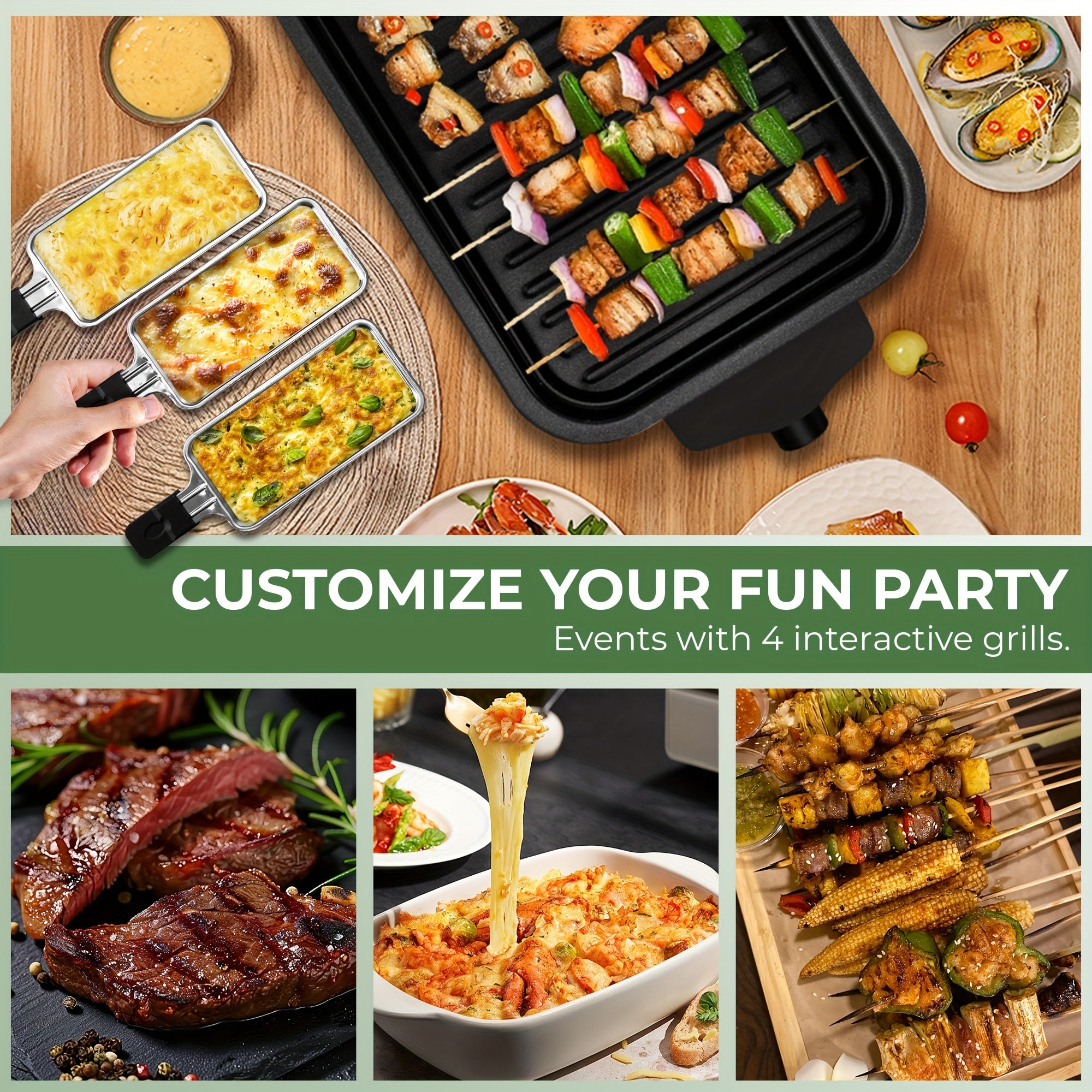 Smokeless Electric Grill, Indoor Grill with Removable Non-Stick Plate, Indoor Grill, Kitchen Must Haves, 1700W, Portable BBQ Grill, Electric Griddle, Best Quality Items, Dishwasher Safe, Hot Pot, Cooking, Gifts, Gift Ideas, Perfect Gift for Christmas