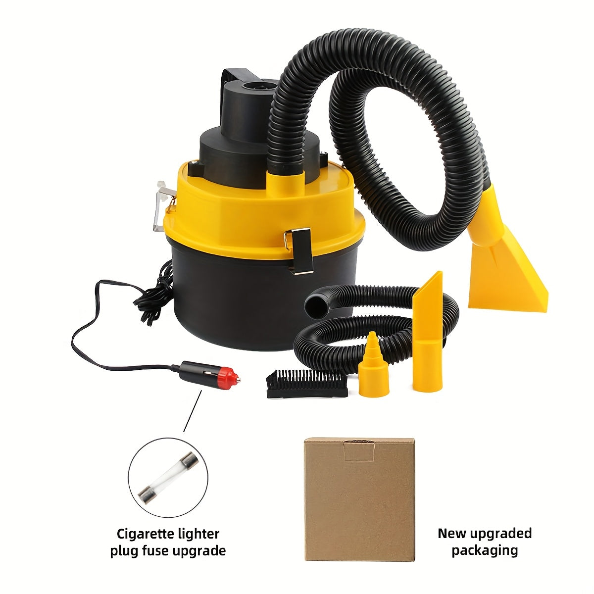 Car Bucket Vacuum Cleaner Suction & Blowing Dual-Purpose – Large Capacity Drum-Type Multi-Function Car Interior Cleaning Tool, Portable Car-Mounted Vacuum – Canada