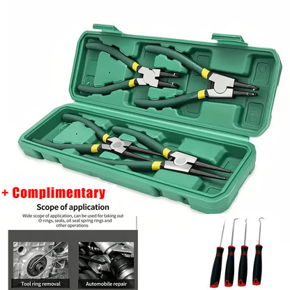 Coil Spring Compressor Tool Set Heavy Duty Chrome Vanadium Steel, 7-Inch C-Clamp with Hook Tool or Repair Tool, Internal & External Ring Removal for Cars & Trucks Canada