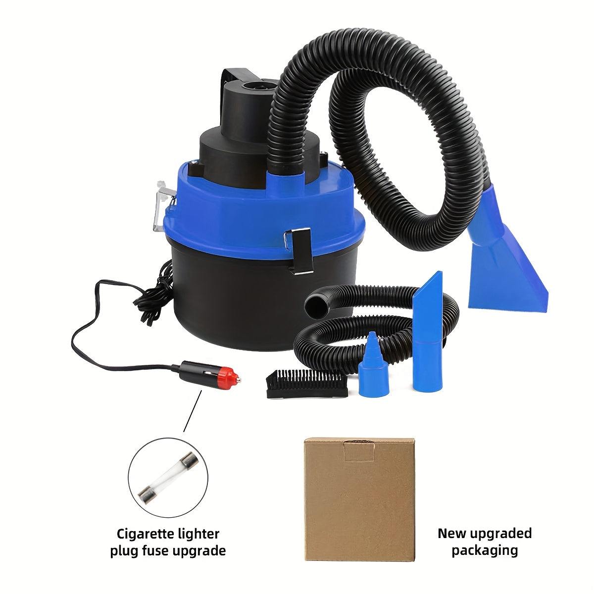 Car Bucket Vacuum Cleaner Suction & Blowing Dual-Purpose – Large Capacity Drum-Type Multi-Function Car Interior Cleaning Tool, Portable Car-Mounted Vacuum – Canada