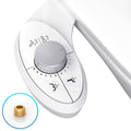 Bidet Attachment for Toilet, Cold Water Spray Non-Electric Dual Nozzle for Frontal & Rear Wash, Adjustable Water Pressure Control, Self Cleaning Water Sprayer