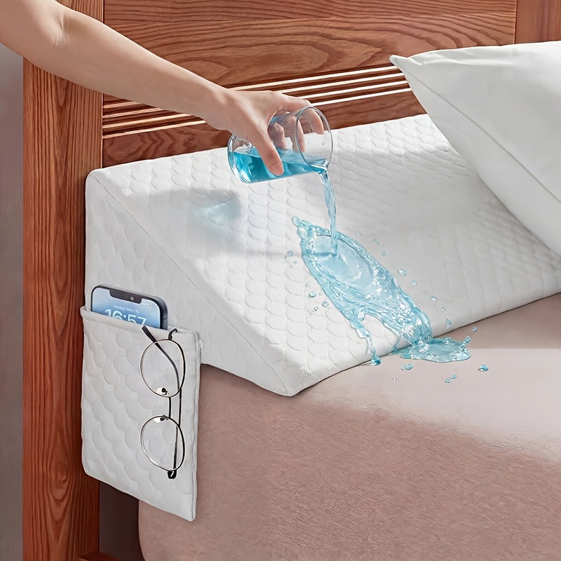 Bed Wedge Pillows, Twin/Full/Queen/King Size Pillows For Sleeping, Bed Filler Mattress Wedge Headboard Close The Between Your Headboard Or Wall For Sleeping Backrest With Removable Cover/Allergenic Mattress/Back, Soft Support Filling&Washable Cover