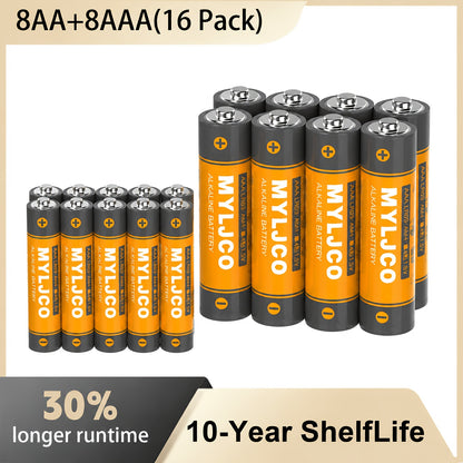 Alkaline Battery Combo Pack AA & AAA 1.5V – 8 / 16 / 24 / 48 Count, Long-Lasting Extended Shelf Life Batteries for Remote Controls, Toys, Clocks, Flashlights & Household Electronics Canada