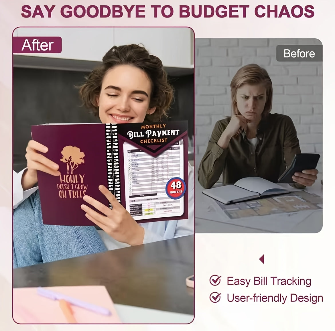 A 48-Month Financial Bill Payment Planner: A Monthly Tracker for Household Expenses And a Financial Planning Organizer, Serving As a Four-Year Guide for Managing Household Budgets, Made of Paper