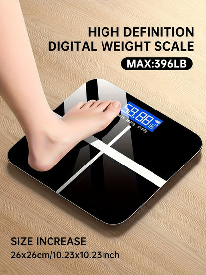Digital Bathroom Scale 400 lb Type-C Rechargeable – High Precision Electronic Weight Scale, Large Backlit LCD & Temperature Display, Ultra-Wide Platform, kg/lb Switchable, Auto Power-Off | ShopVora CA
