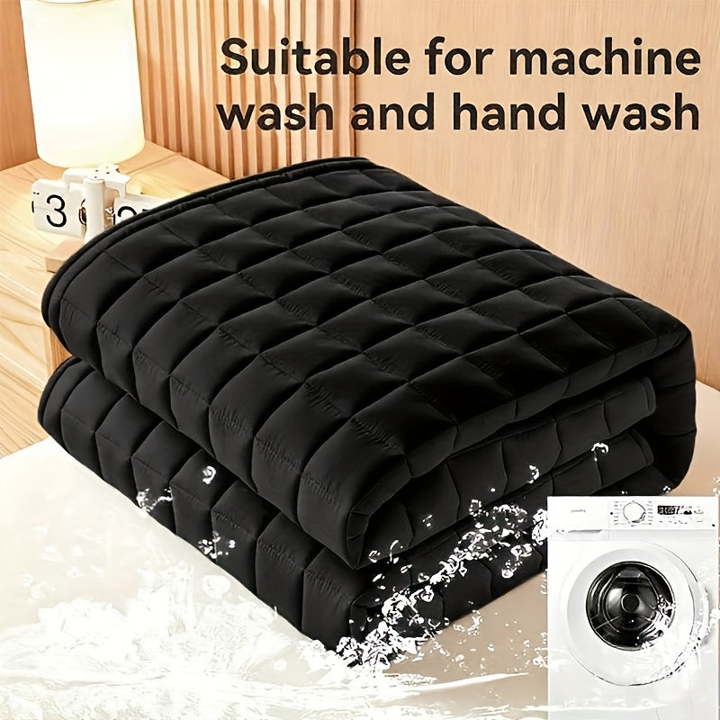 1pc Quilted Cooling Mattress Protector, 9-15" Deep Pocket, Waterproof, Machine Washable - Home Bedding, Pillowcase Not Included