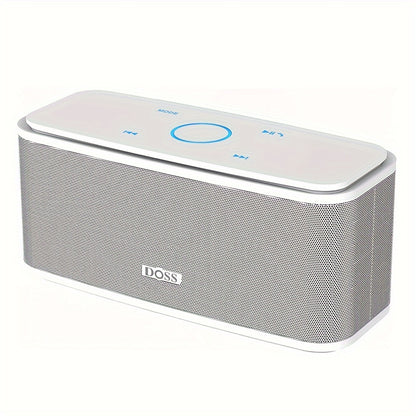 DOSS Bluetooth Speaker 12W Portable Wireless Speaker Bluetooth 5.0 Touch Control HD Sound Deep Bass 20H Playtime Built-in Mic for Home Outdoor Travel