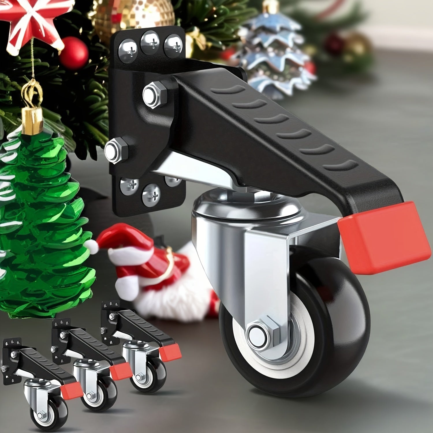 4pcs workbench caster kit includes extendable casters, which are heavy-duty and specifically designed for workbench machinery and tables.