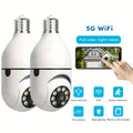 Light Bulb Security Camera 1296P 360° 2-Pack, E27 WiFi 5GHz Indoor Outdoor Surveillance Camera, Full Colour Night Vision, Motion Detection, APP Control – Wireless Home Security Cam for Canadian Homes