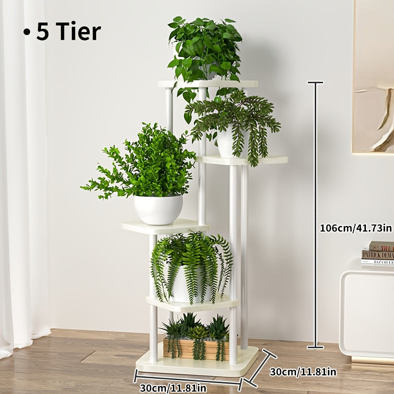 Plant Stand 4/5/6 Layer Flower Rack Living Room Floor French Window Storage Rack Courtyard Garden Flower Rack Easy Storage Rack