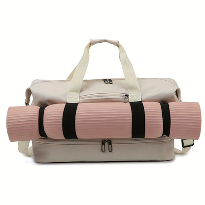 Gym & Yoga Travel Bag Spacious Lightweight Handbag with Multiple Compartments – Ideal for Outdoor Fitness, Weekend Getaways & Organized Trips | ShopVora CA