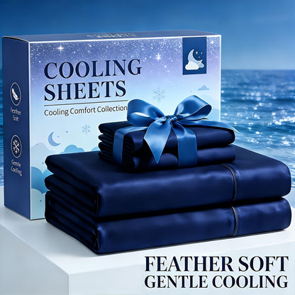 Cooling Bamboo Sheets Deep Pocket 3/4pcs Set – Breathable Viscose Bed Sheet Set for Hot Sleepers, Hotel Luxury Fitted Sheet & Pillowcase, 1660TC Ultra Soft Twin Full Queen King Size