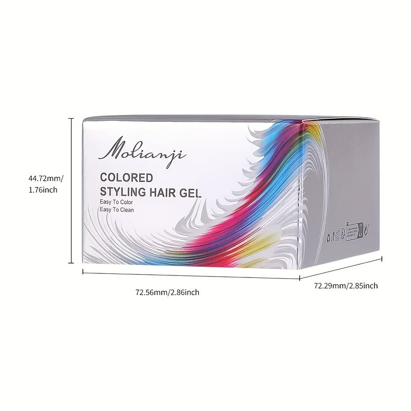 Hair Color Wax Temporary Styling Hair Wax, Easy to Wash, for Daily Styling, Can Mix Your Own Colours for Theme Carnival Festival, Halloween Dressing Party Use, Carnival/Mardi Gras/Masquerade