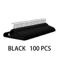100pcs/50pcs/30pcs Premium Velvet Hangers | Sturdy and Durable, Space-saving, Suitable for Coats, Pants, and Suits, Notched Design Non-slip Surface, Perfect for Storage in Closets or Dorms, Standard Hangers, Coat Hangers, Organization and Storage