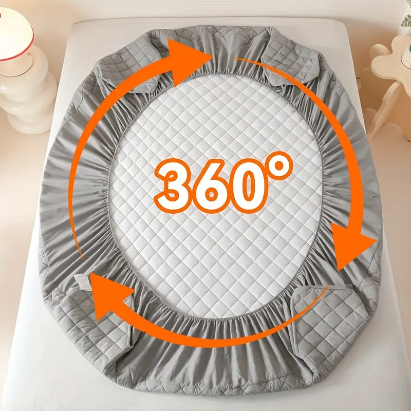 Quilted Waterproof Mattress Protective Cover, Super Soft And Comfortable, Waterproof Fits Snugly Between Bed Sheets, Suitable for Room Decoration Bedrooms Guest Rooms Hotels, Pillowcases Not Included