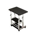 3-Tier Mobile Lifting Desk with Wheels Portable Side Table 3-Layer Storage Space-Saving Laptop Desk for Sofa Bedroom Living Room - Canada