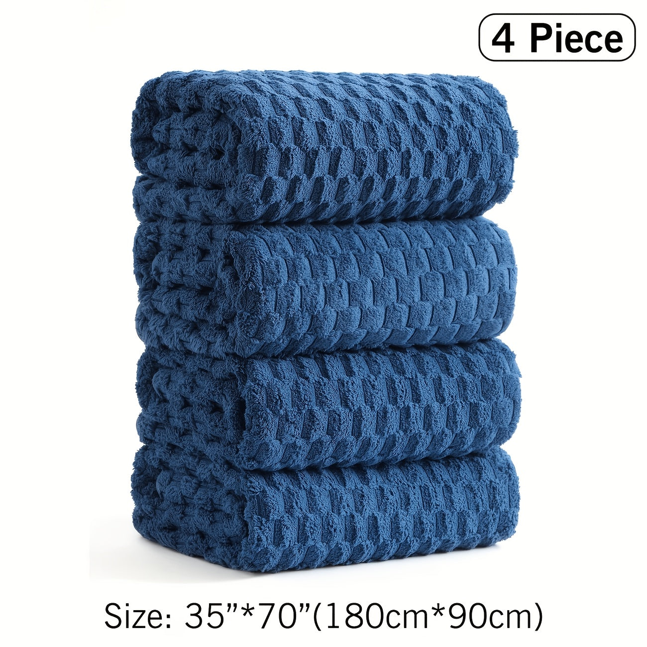 Microfiber Bath Towels Set 4-Pack Extra Large 27x55 & 35x70 in – Super Soft Quick-Dry Luxury Spa Hotel Quality Towels, Multi-Color Options