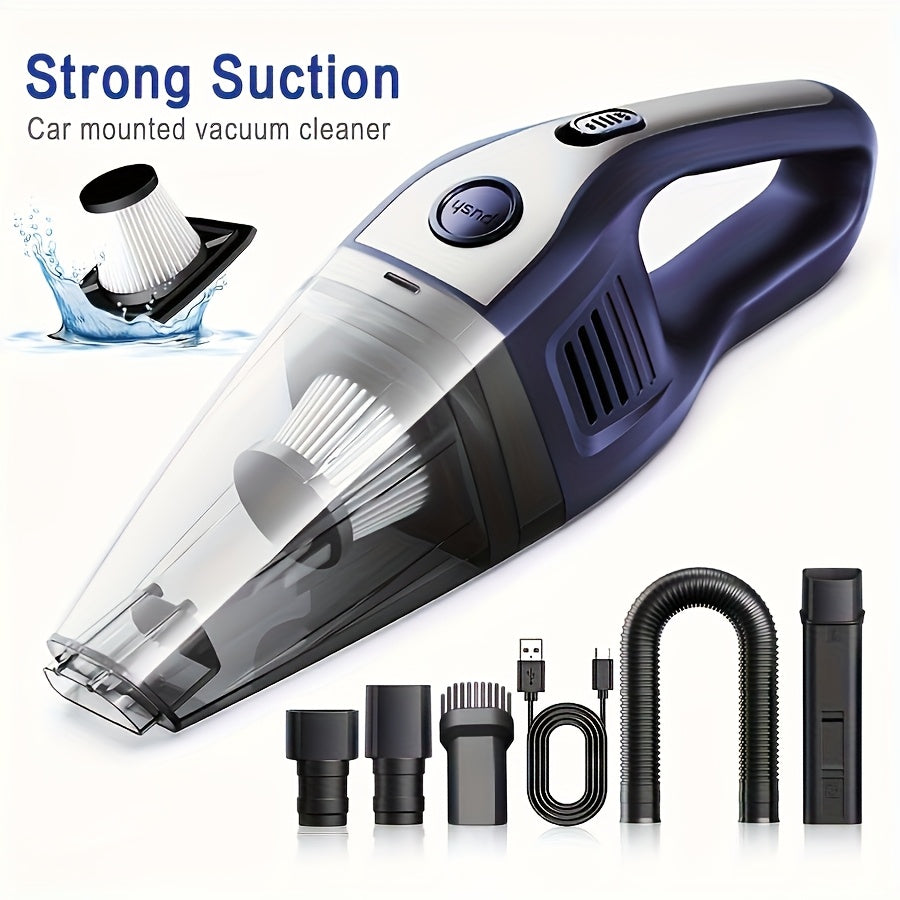 Portable Vacuum Cleaner Wireless Handheld Vacuum Cleaner for The Family Car, Powerful Suction USB Charging Mini Cleaning Vacuum Cleaner, Has A Variety of Additions. Suitable for The Car, Home, Office And Other Slit Tools