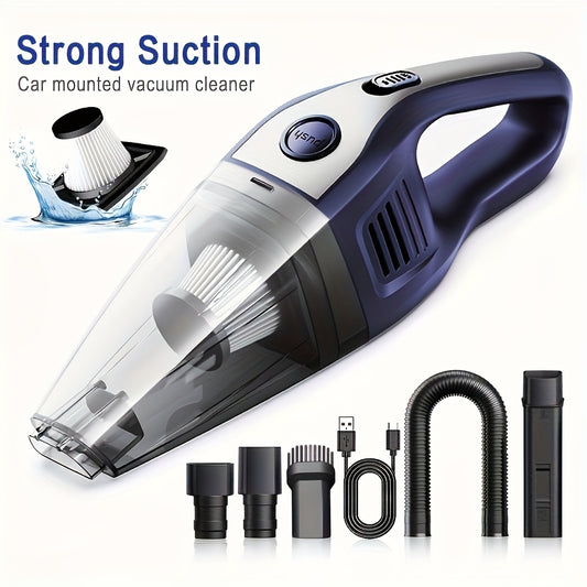 Portable Vacuum Cleaner Wireless Handheld Vacuum Cleaner for The Family Car, Powerful Suction USB Charging Mini Cleaning Vacuum Cleaner, Has A Variety of Additions. Suitable for The Car, Home, Office And Other Slit Tools