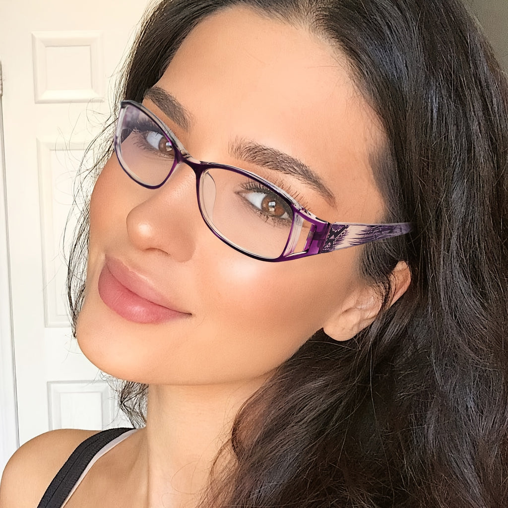 8pcs Blue Light Blocking Reading Glasses - Anti-Eye Strain Computer Glasses with HD Lens Clarity, Lightweight PC Frame, Full-Rim Square Frames, Compatible with Glasses Case - for Women, Men, Office, Gaming, Smartphone - Buy 4 Get 4 Free Offer, Gaming