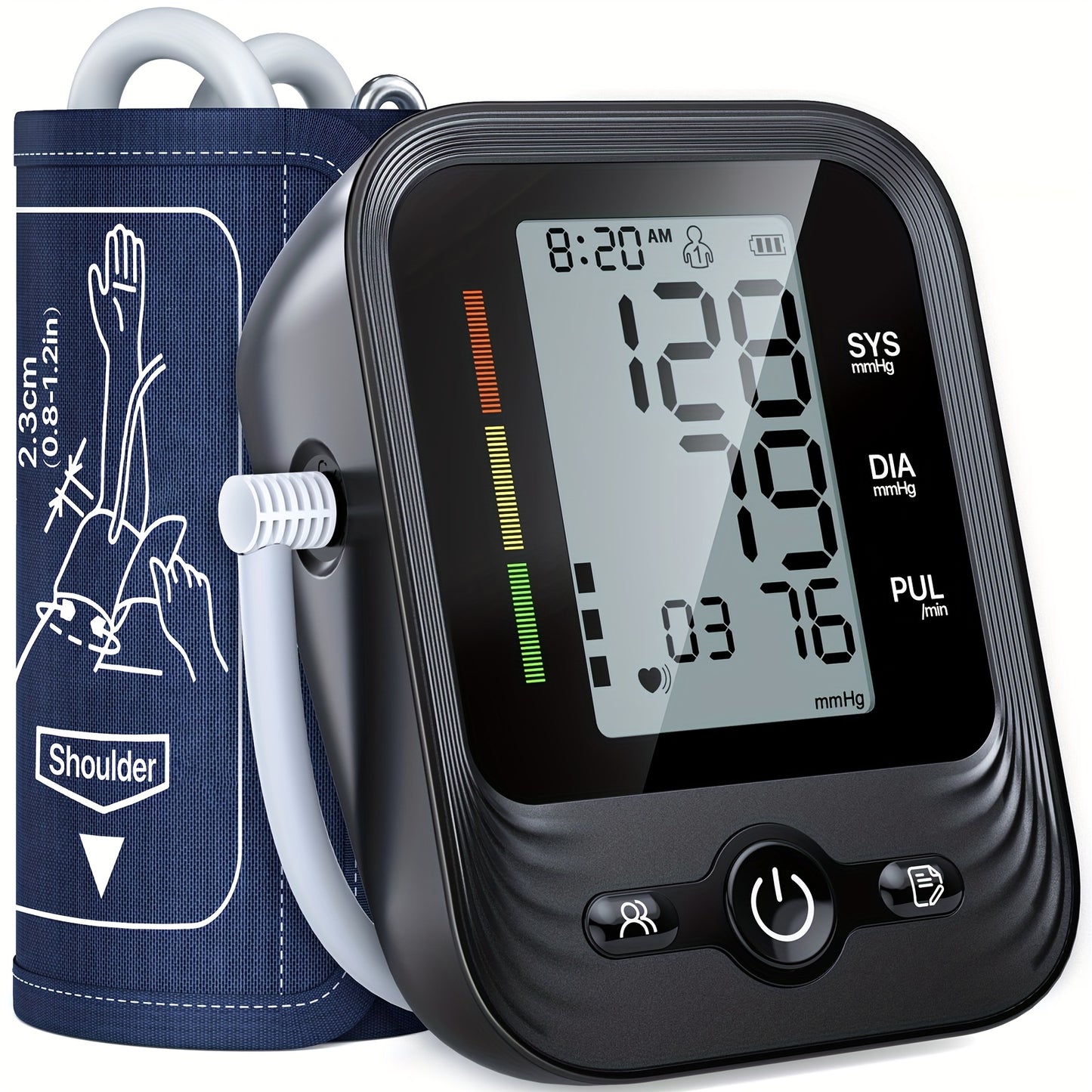 Upper Arm Blood Pressure Monitor Automatic with Heart Rate Detection – Dual User Mode, 240 Memory, Adjustable Cuff up to 16.5", Batteries Included, Accurate BP Machine for Home & Travel Canada