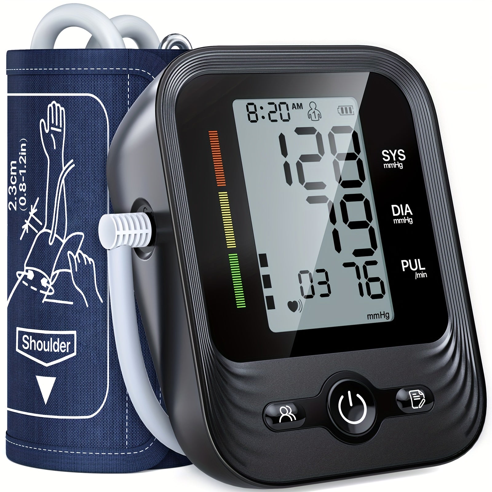 Upper Arm Blood Pressure Monitor Automatic with Heart Rate Detection – Dual User Mode, 240 Memory, Adjustable Cuff up to 16.5", Batteries Included, Accurate BP Machine for Home & Travel Canada
