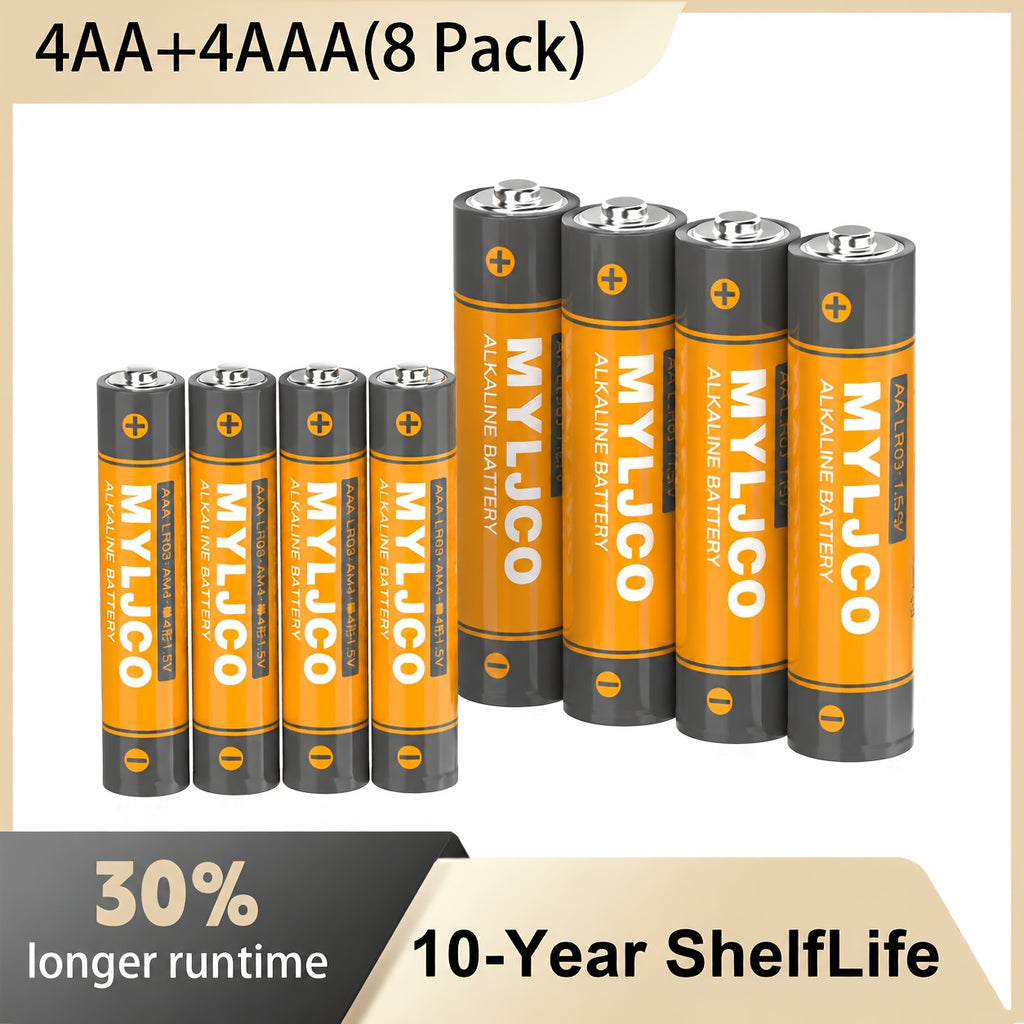 Alkaline Battery Combo Pack AA & AAA 1.5V – 8 / 16 / 24 / 48 Count, Long-Lasting Extended Shelf Life Batteries for Remote Controls, Toys, Clocks, Flashlights & Household Electronics Canada
