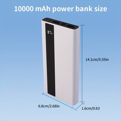 Fast Charging Power Bank 10000mAh/20000mAh with Built-in Cables, PD 20W iPhone & QC3.0/22.5W Android, USB-A/Type-C/Micro Port, LED Display – Portable Charger for Travel & Camping