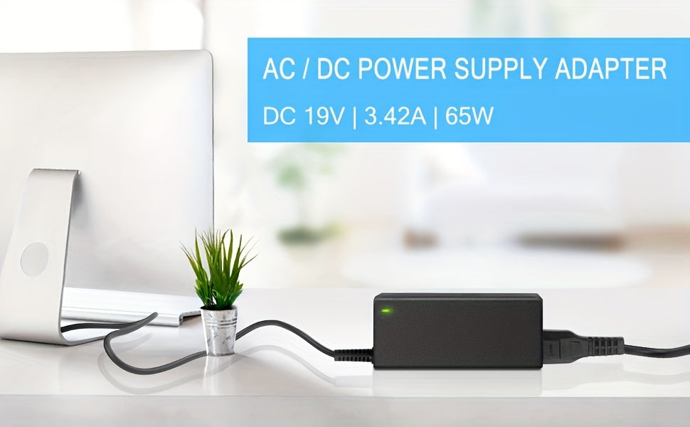 65W Universal Laptop Charger 19V 3.42A with 9 DC Connectors – Chromebook & Monitor Power Adapter, Compatible with Acer Asus Toshiba HP Dell Gateway Speaker, AC 100-240V Canada