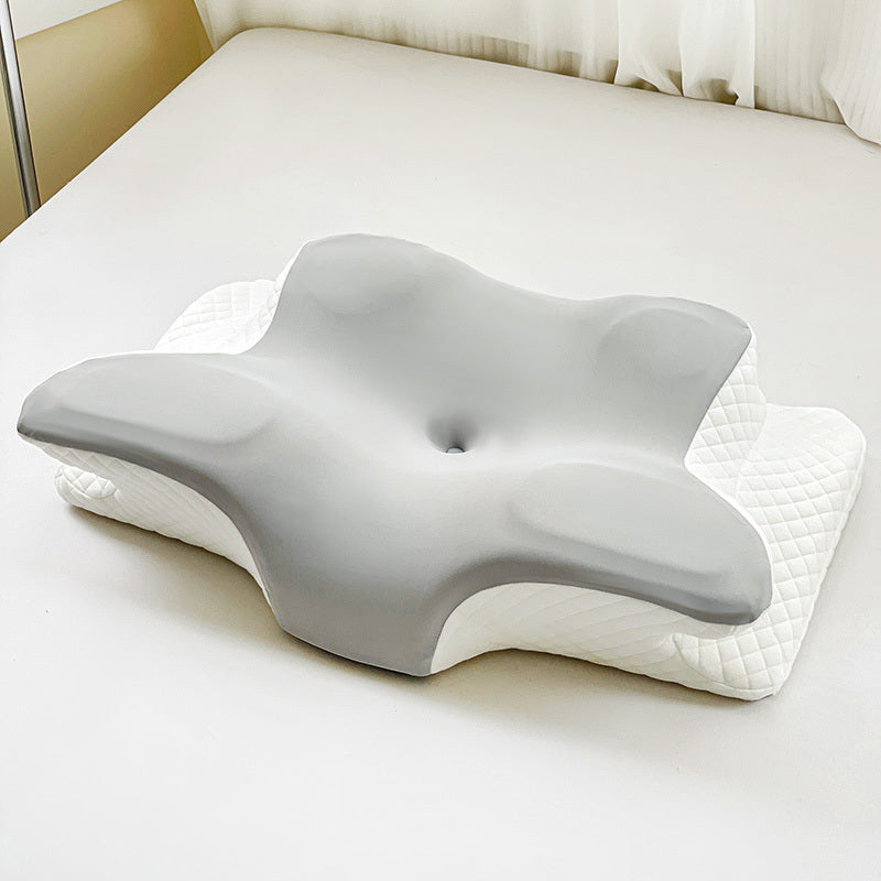 1pc Memory Foam Pillows Butterfly Shaped Relaxing Cervical Slow Rebound Neck Pillow Sleeping Orthopedic Pillow Bedding,Cervical Pillow for Neck and Shoulder, Memory Foam Neck Pillow, Upgraded Ergonomic Orthopedic Neck Support Pillow for Back Side Stomach