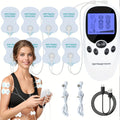CESLIFF TENS & EMS Dual Channel Muscle Relief Relax – Electric Massager - Portable USB-Powered Pain Relief Device with 8 Electrodes, Digital Display, Adjustable Intensity, for Shoulders, Back, Knees & Injury Recovery, User-Friendly – Ideal Gift for Family