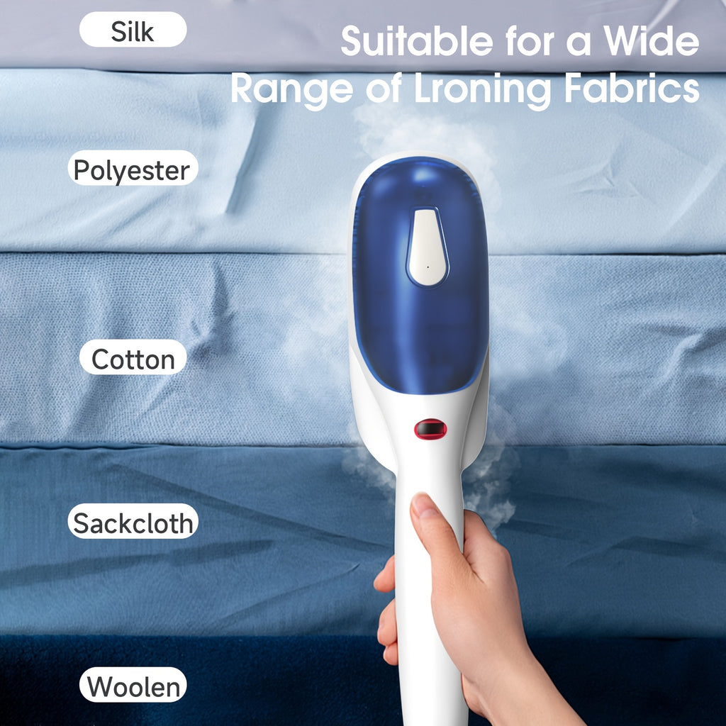 PANCERKA Portable Steam Iron & Steamer - 25-Second Heat Up, Horizontal/Vertical Steaming with Dry Ironing, Wrinkle-Removing Powerful Penetrating Steam Suitable for Home, Office, Travel - Compact for Clothes, Curtains, Fabrics