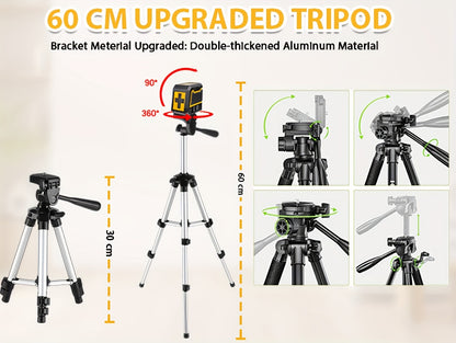 Green Laser Level Self-Leveling with Tripod & Battery Included – Cross Line Laser Leveler for Picture Hanging Home Decoration DIY Projects Wall Alignment Shelving & Tiling, Canada