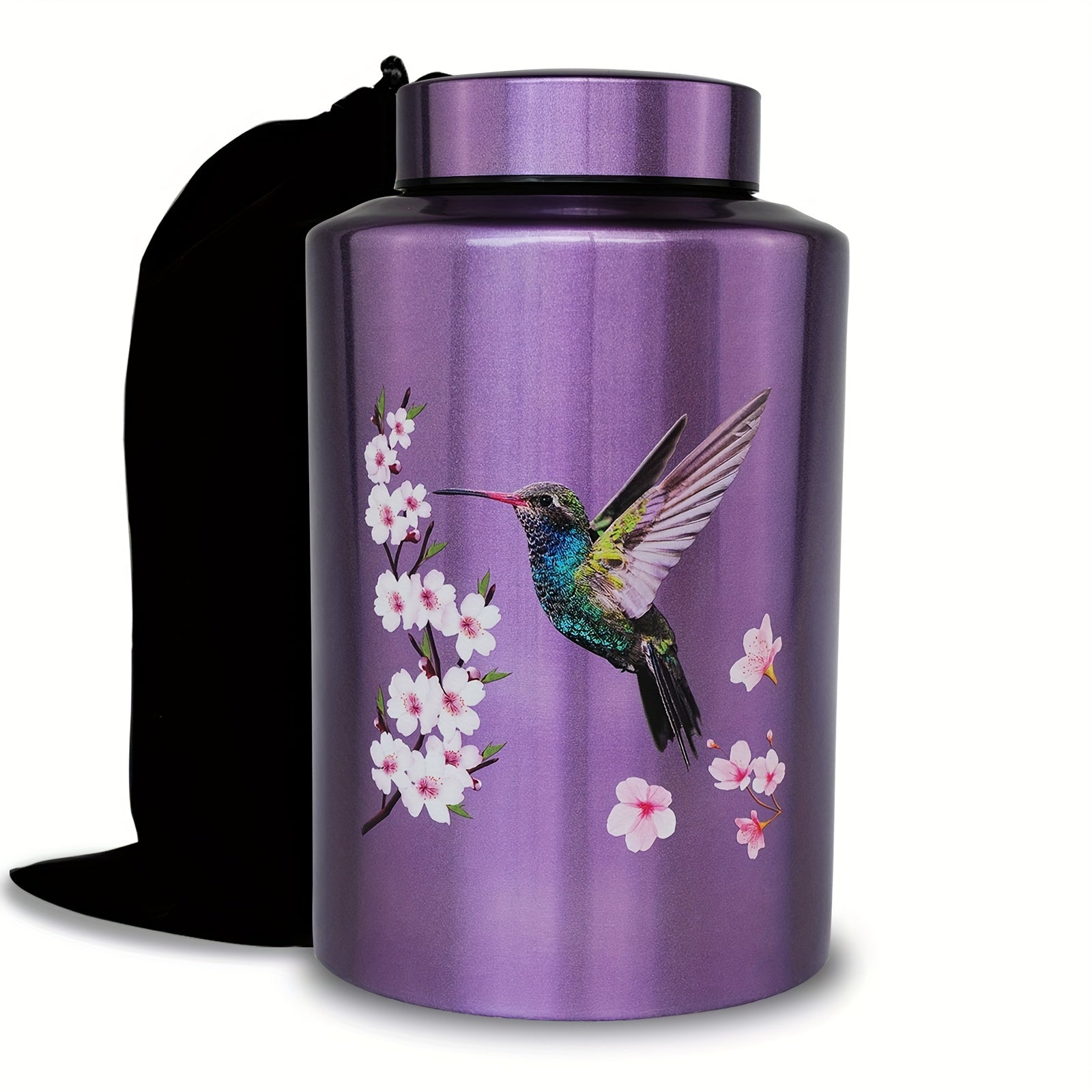 Large Cremation Urn for Human Ashes Up to 220 Lbs – Decorative Butterfly Stainless Steel Memorial Urn for Adults, Includes Velvet Bag, Secure Screw Lid | ShopVora CA