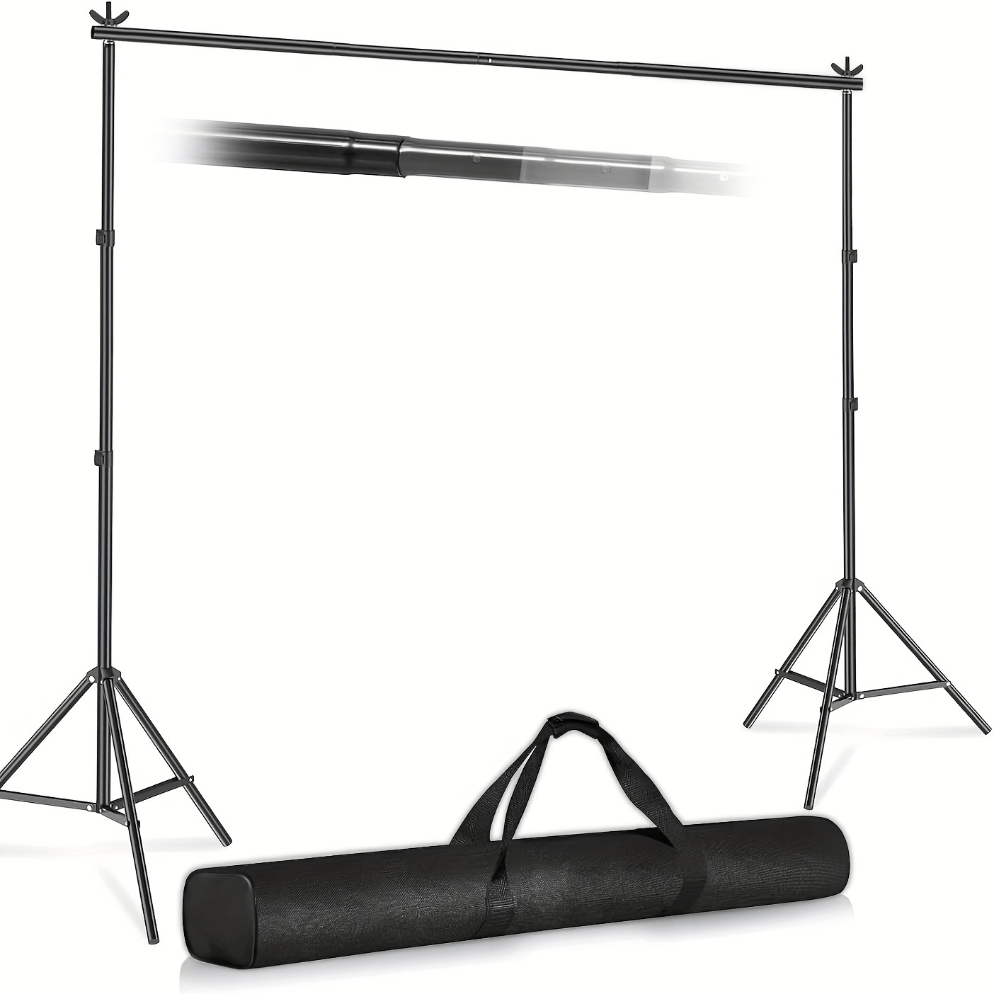 Professional Backdrop Stand Kit with 3 Size Options – 7x10ft, 7.8x10ft & 8.5x10ft Adjustable Photography Background Support System, Portable Studio Stand for Photo Shoots, Streaming, Events & Video Production Canada