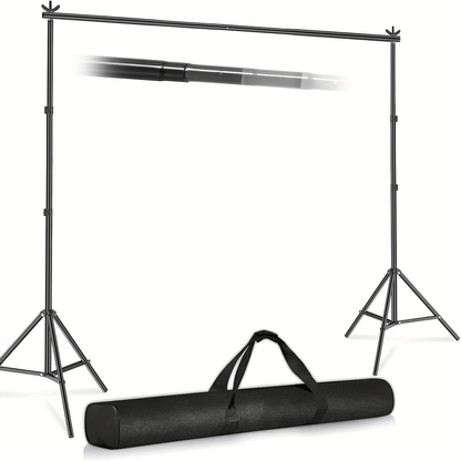 Professional Backdrop Stand Kit with 3 Size Options – 7x10ft, 7.8x10ft & 8.5x10ft Adjustable Photography Background Support System, Portable Studio Stand for Photo Shoots, Streaming, Events & Video Production Canada