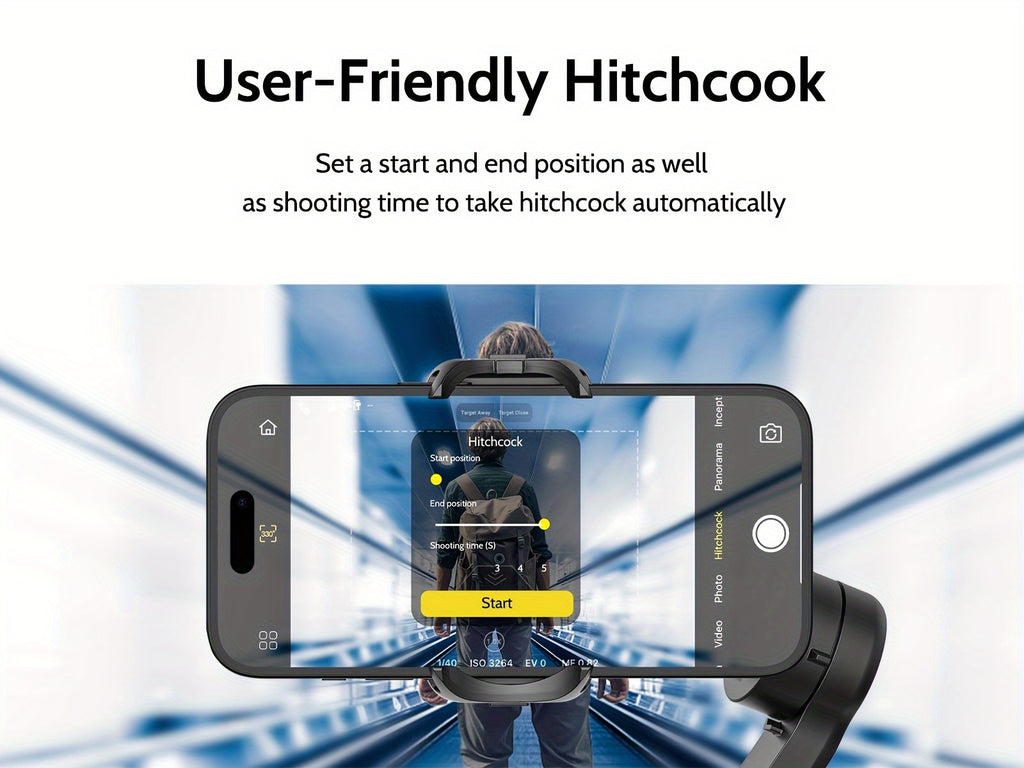 AOCHUAN Smart Xpro Phone Gimbal Tripod Intelligent Shooting Outdoor Sports Vlog Stabilizer 3-Axis Anti-Shake Stabilizer with Built-In 3-Level Fill Light And Reversible Wireless Charging, App Support, Black Gray Foldable Portable