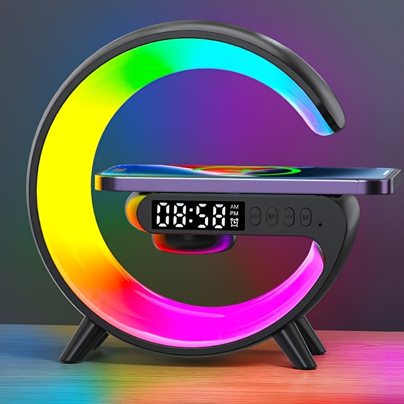 Sunrise Alarm Clock Wake-Up Light – RGB Rhythm Night Lamp with Built-in Speaker, Colour-Changing Ambiance & Sunrise Simulation | Bedroom Decor & Gift for Christmas, Halloween | ShopVora CA