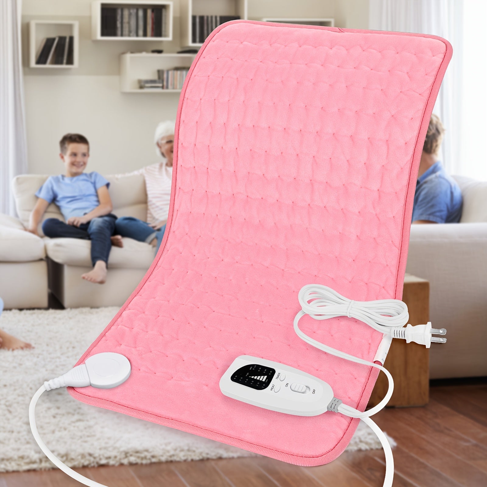 Heating Pad for Back 24"x12" – 6 Heat Settings, Auto Shut-Off, Machine Washable, Fast Heating Electric Pad for Neck, Shoulder, Abdomen & Legs, Dry & Moist Heat Therapy | ShopVora CA