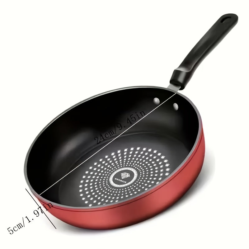 [Lightweight | Non-stick] 24-inch Lightweight Non-stick Cast Iron Frying Pan with Lid | Dishwasher Safe, Induction Cooktop Compatible, Smokeless, Suitable for Gas And Slick Stovetops | Perfect for Steaks, Pancakes, And Breakfast.