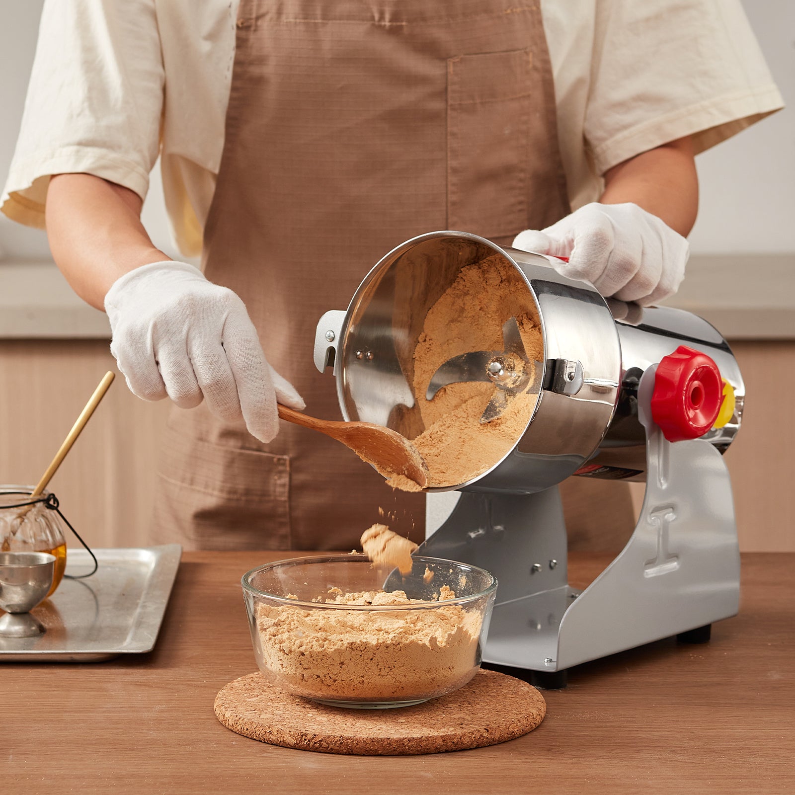 VEVOR 300/750/1000g Commercial Spice Grinder Electric Grain Mill Grinder High Speed Swing type/upright type