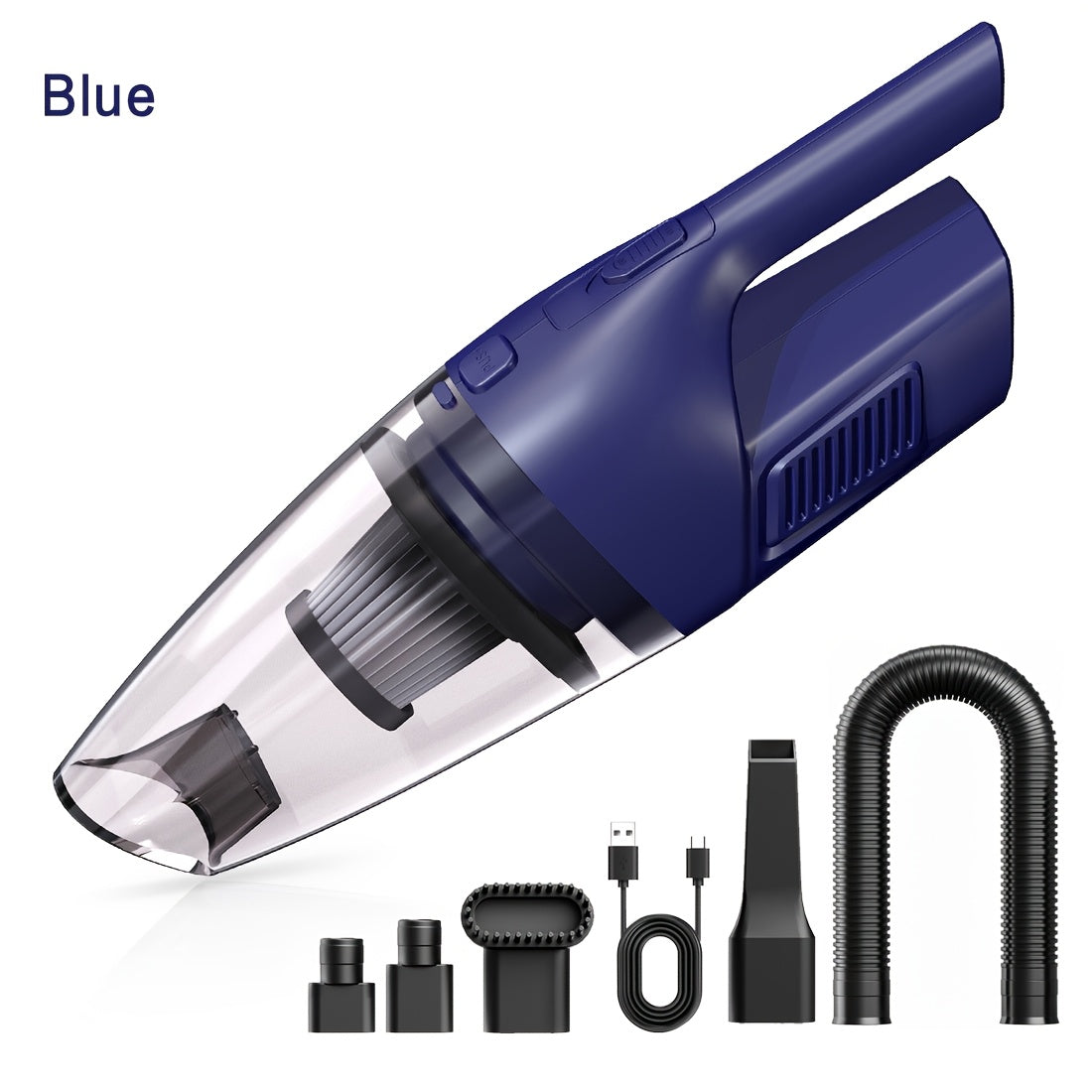 Cordless Mini Car Vacuum Cleaner with Multiple Attachments – USB Rechargeable Handheld Dust Collector, Powerful Suction for Car Interior, RV, Home, Office & Gap Cleaning Canada